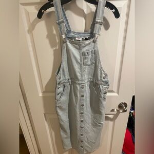 Levi's Pale Blue Denim Overall Dress